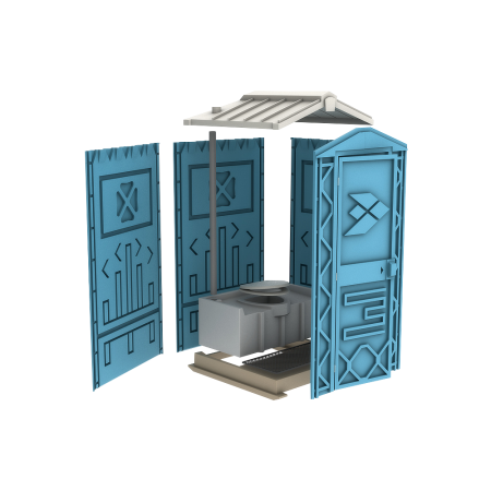 Туалетная кабина EcoStyle (Зеленый)